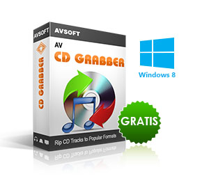 AV CD Grabber - Convert tracks on a music CD to WMA, WAV, MP3, AAC, MP4, MPC, OGG, RAW, SPX, TTA, WV, APE and FLAC