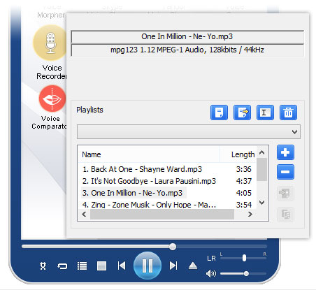 Voice changer software - Music player