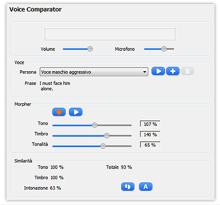 Voice comparator